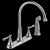 Delta 2497LF Two Handle Kitchen Faucet with Spray