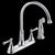 Delta 2497LF Two Handle Kitchen Faucet with Spray - Parent