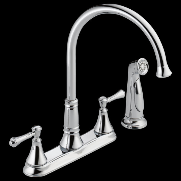 Delta 2497LF Two Handle Kitchen Faucet with Spray - Parent