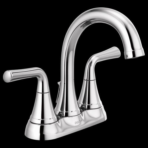 Delta 2533LF-TP Two Handle Tract-Pack Centerset Bathroom Faucet