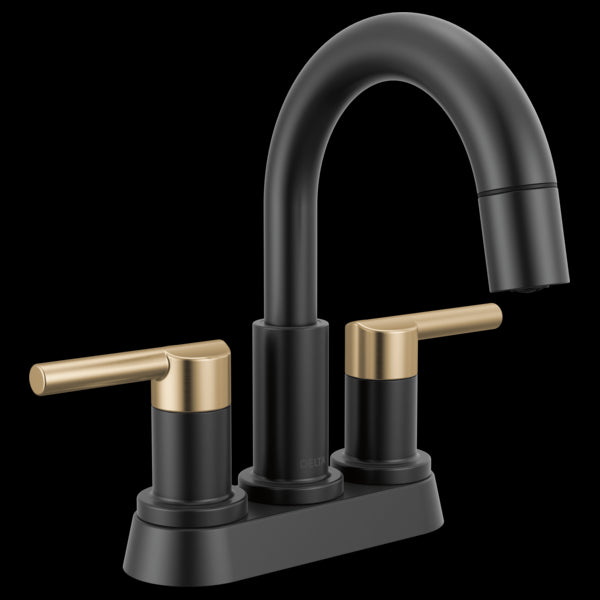Delta 25749LF-PD Two Handle Centerset Pull-Down Bathroom Faucet