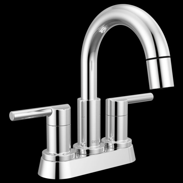 Delta 25749LF-PD Two Handle Centerset Pull-Down Bathroom Faucet