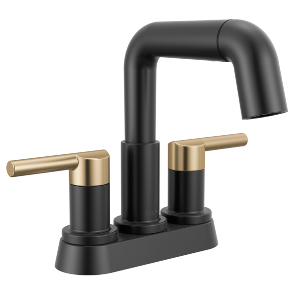 Delta 25849LF-PD Two Handle Centerset Pull-Down Bathroom Faucet