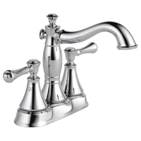Delta 2597LF-MPU Two Handle Centerset Bathroom Faucet - Metal Pop-Up
