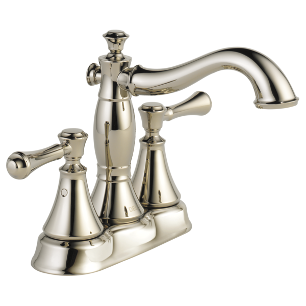 Delta 2597LF-MPU Two Handle Centerset Bathroom Faucet - Metal Pop-Up
