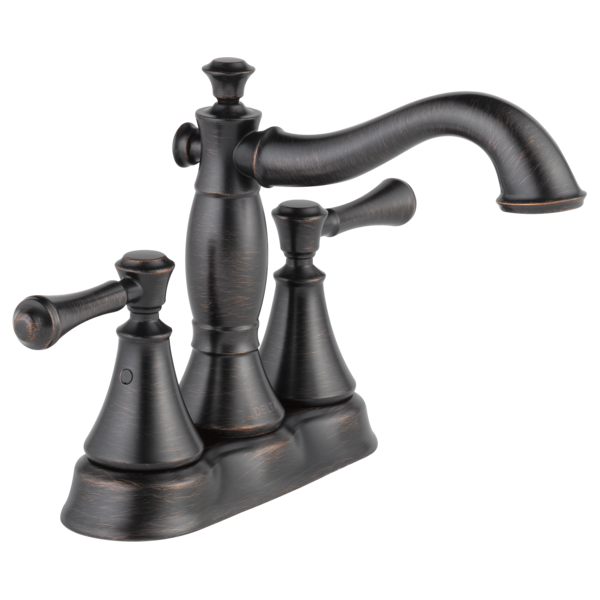 Delta 2597LF-MPU Two Handle Centerset Bathroom Faucet - Metal Pop-Up
