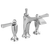 Delta 3556-MPU-DST Two Handle Widespread Bathroom Faucet