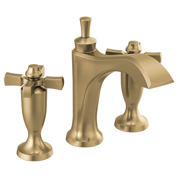 Delta 3557-MPU-DST Two Handle Widespread Bathroom Faucet