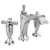 Delta 3557-MPU-DST Two Handle Widespread Bathroom Faucet