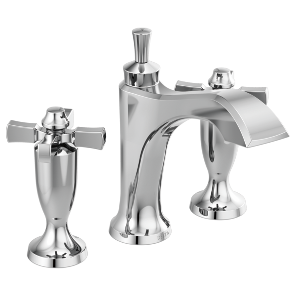 Delta 3557-MPU-DST Two Handle Widespread Bathroom Faucet