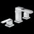 Delta 3568LF-MPU Two Handle Widespread Channel Bathroom Faucet