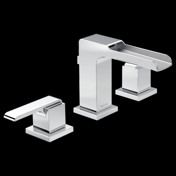 Delta 3568LF-MPU Two Handle Widespread Channel Bathroom Faucet