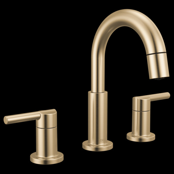 Delta 35749LF-PD Two Handle Widespread Pull-Down Bathroom Faucet
