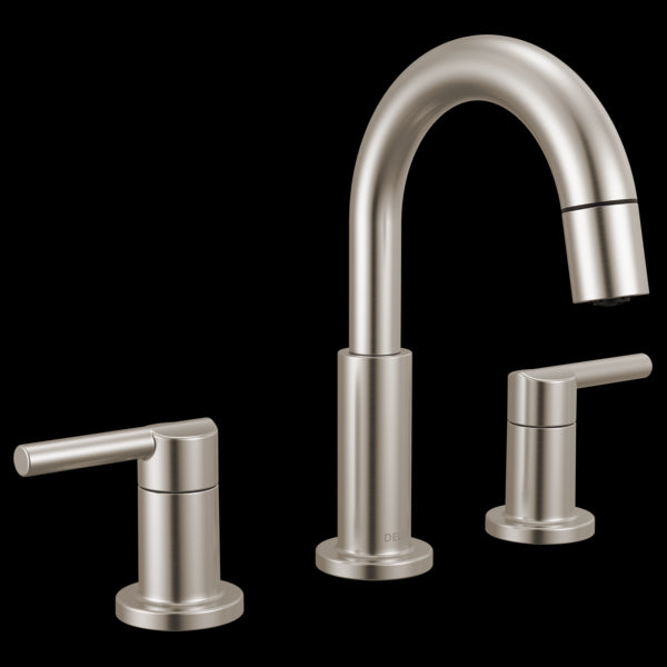 Delta 35749LF-PD Two Handle Widespread Pull-Down Bathroom Faucet