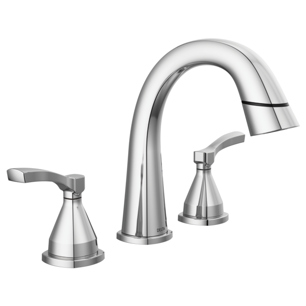 Delta 35775-PD-PR-DST Two Handle Widespread Pull Down Bathroom Faucet