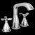 Delta 357766-PR-MPU-DST Two Handle Widespread Bathroom Faucet