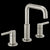 Delta 35849LF Two Handle Widespread Bathroom Faucet