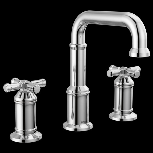 Delta 3587-PR-DST Two Handle Widespread Bathroom Faucet
