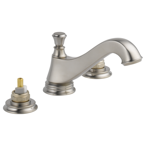 Delta 3595LF-MPU-LHP Two Handle Widespread Bathroom Faucet - Low Arc Spout - Less Handles