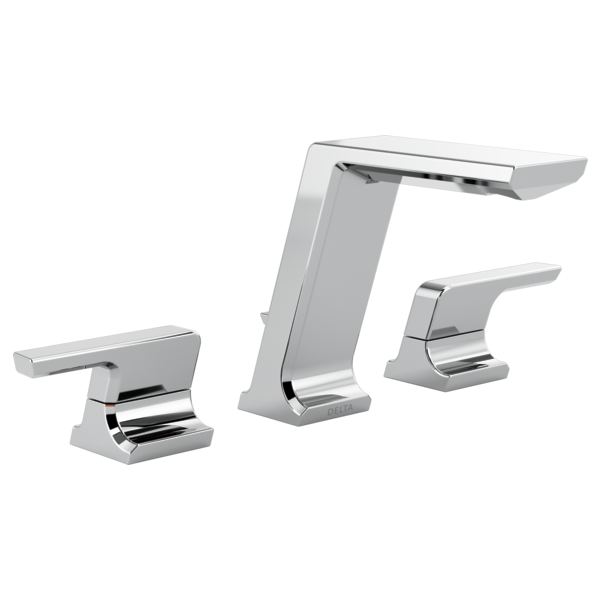 Delta 3599LF-PR-MPU Two Handle Widespread Bathroom Faucet