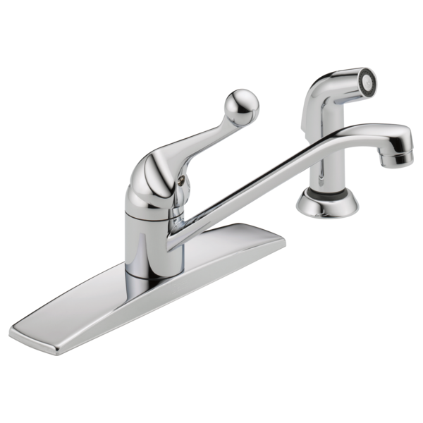 Delta 400LF-WF Single Handle Kitchen Faucet with Spray