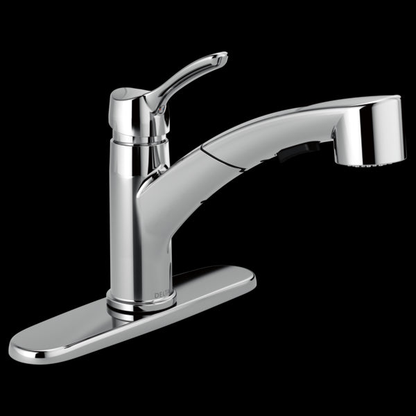 Delta 4140-DST Single Handle Pull-Out Kitchen Faucet
