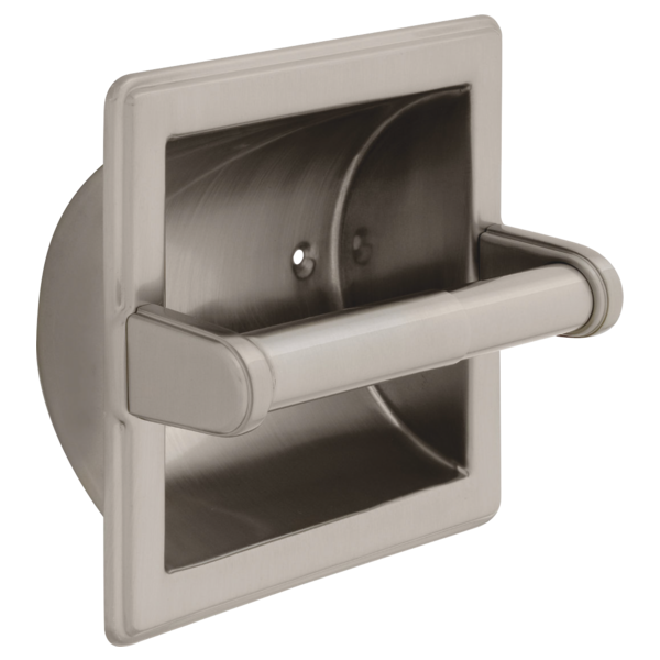 Delta 45072 Brass Recessed Paper Holder with Brass Roller