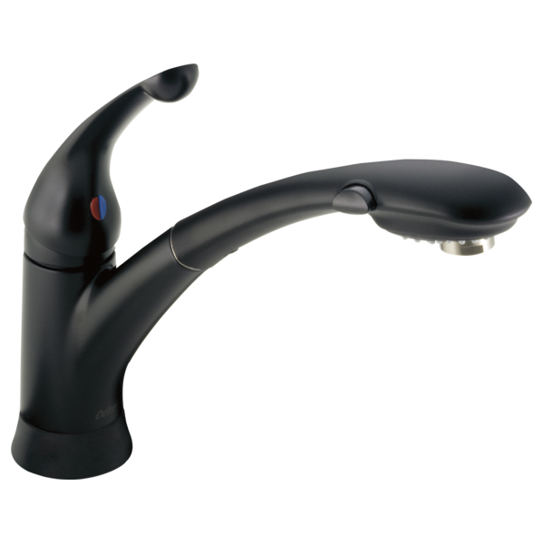 Delta 470-DST Single Handle Pull-Out Kitchen Faucet
