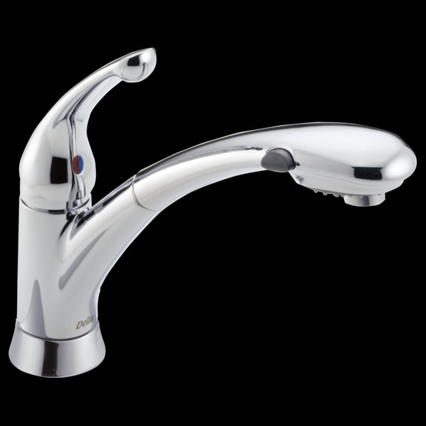 Delta 470-DST Single Handle Pull-Out Kitchen Faucet
