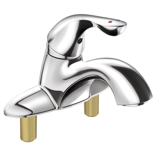 Delta 505LF Single Handle Centerset Bathroom Faucet with City Shanks