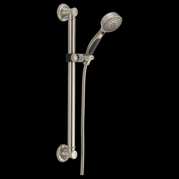 Delta 51900 ActivTouch 9-Setting Hand Shower with Traditional Slide Bar / Grab Bar