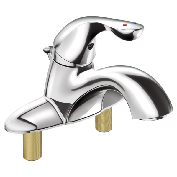 Delta 525LF-MPU Single Handle Centerset Bathroom Faucet with City Shanks