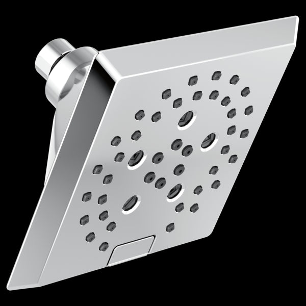 Delta 52664 H2O kinetic 5-Setting Angular Modern Raincan Shower Head