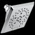 Delta 52664 H2O kinetic 5-Setting Angular Modern Raincan Shower Head - Parent