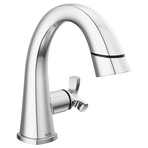 Delta 5776-PD-PR-DST Single Handle Pull Down Bathroom Faucet