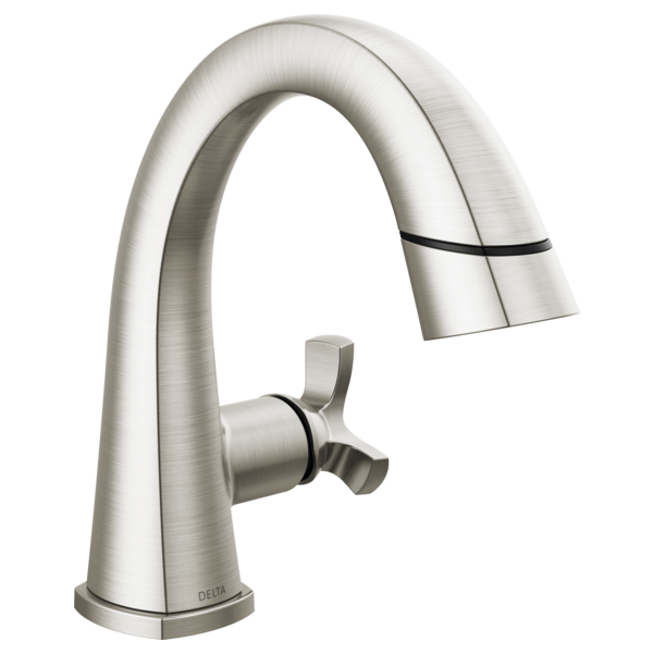 Delta 5776-PD-PR-DST Single Handle Pull Down Bathroom Faucet