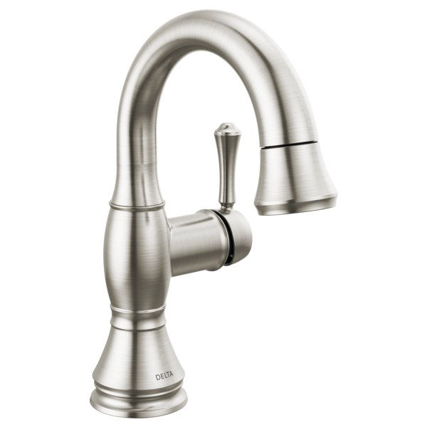 Delta 597-PD-DST Single Handle Pull Down Bathroom Faucet