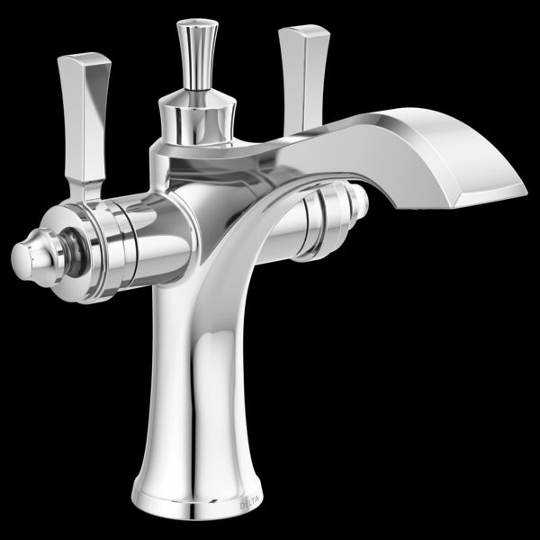 Delta 856-DST Two Handle Single Hole Monoblock Bathroom Faucet