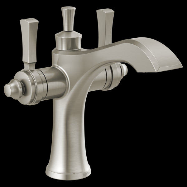 Delta 856-DST Two Handle Single Hole Monoblock Bathroom Faucet