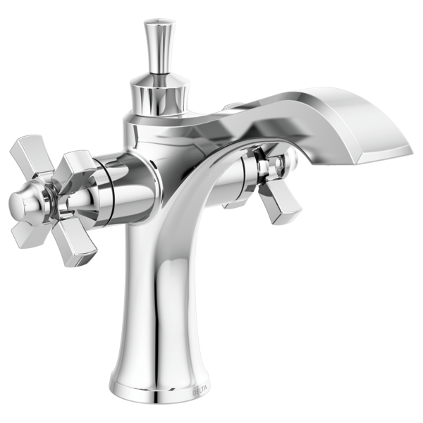 Delta 857-DST Two Handle Single Hole Monoblock Bathroom Faucet