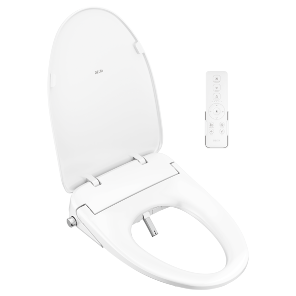 Delta 893006E-WH Premium Elongated Electric Bidet Toilet Seat