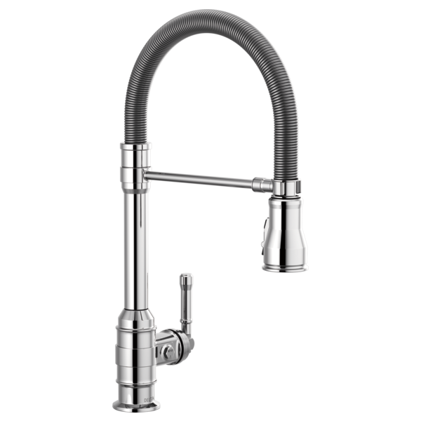 Delta 9690-DST Single Handle Pull-Down Kitchen Faucet with Spring Spout