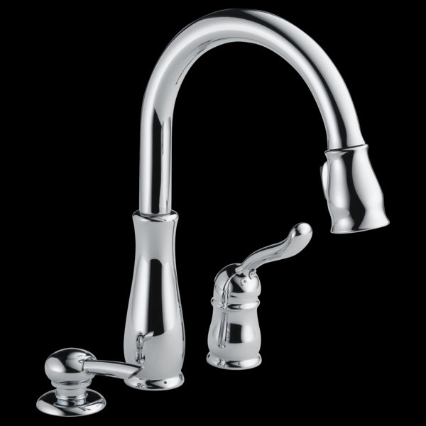 Delta 978-SD-DST Single Handle Pull-Down Kitchen Faucet with Soap Dispenser