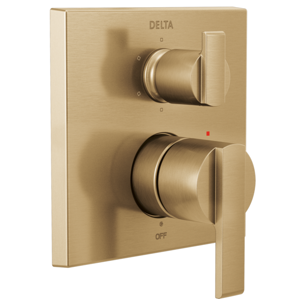 Delta T24967 Angular Modern Monitor 14 Series Valve Trim with 6-Setting Integrated Diverter