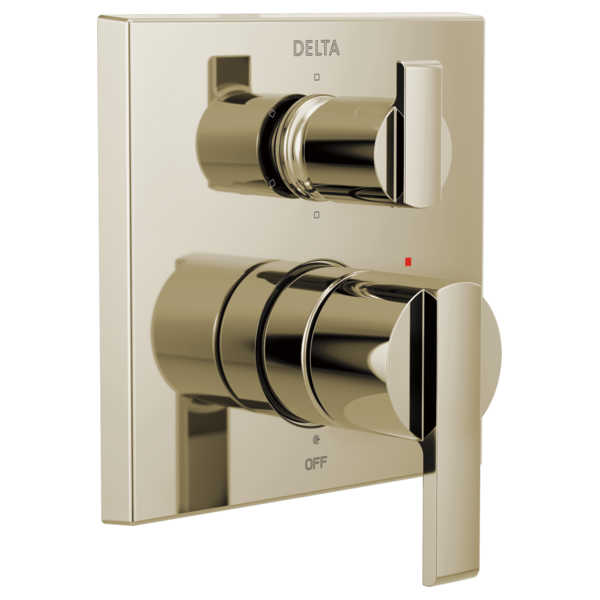 Delta T24967 Angular Modern Monitor 14 Series Valve Trim with 6-Setting Integrated Diverter