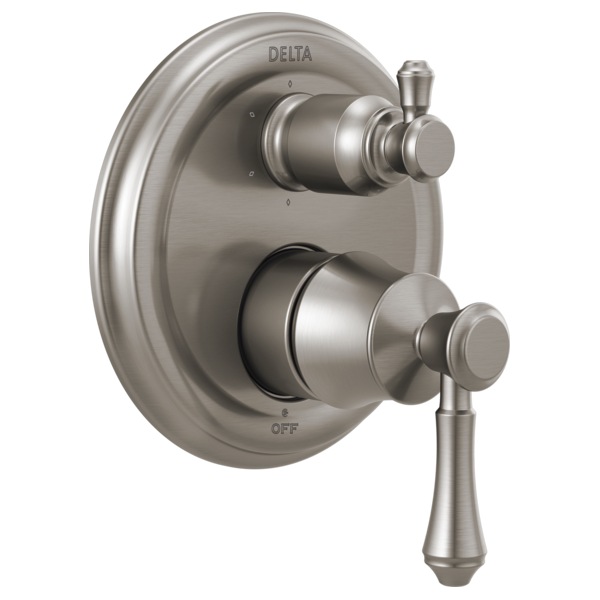 Delta T24997 Traditional 2-Handle Monitor 14 Series Valve Trim with 6-Setting Integrated Diverter