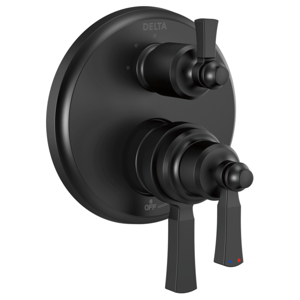 Delta T27856 Traditional 2-Handle Monitor 17 Series Valve Trim with 3 Setting Diverter