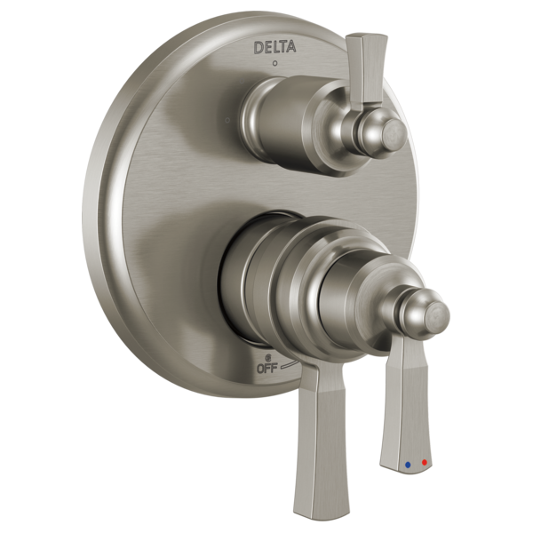 Delta T27856 Traditional 2-Handle Monitor 17 Series Valve Trim with 3 Setting Diverter