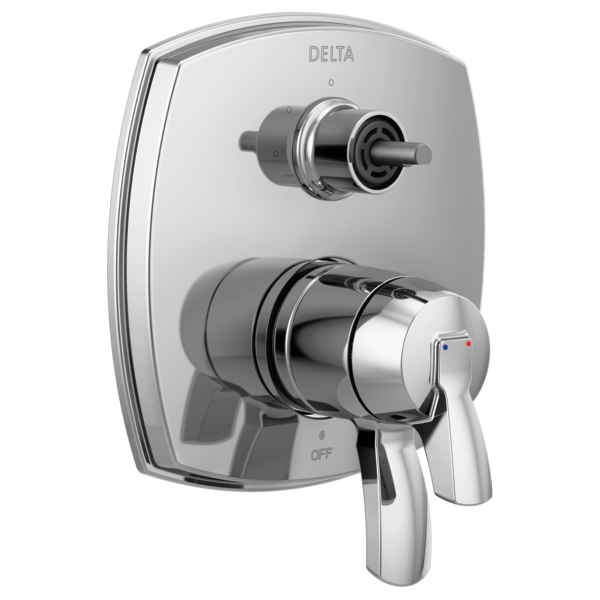 Delta T27876-PR-LHP 17 Series Integrated Diverter Trim with Three Function Diverter Less Diverter Handle