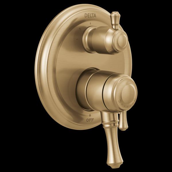 Delta T27897 Traditional 2-Handle Monitor 17 Series Valve Trim with 3-Setting Integrated Diverter